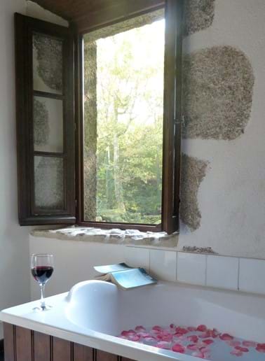 Le Moulin - Bathroom With Views Of Waterfall